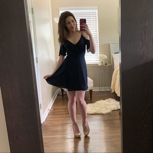 Cold shoulder wrap dress from Lush